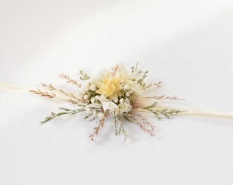 Boho Pampas Trockenblume Hochzeit Anstecknadel