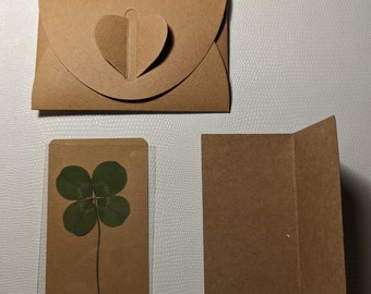 Authentic, real 4-leaf clover, 2024 collection (Symbol of luck, Gifts, Birthday, Holidays).