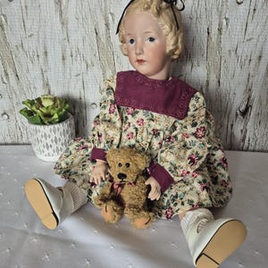 ビスクドール real seeley body ジュモー? Real Seeley Body Doll - Etsy