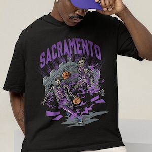 Sacramento Basketball T Shirt | Sacramento Graphic Bootleg T Shirt | Vintage Sacramento T Shirt | King | Sactown
