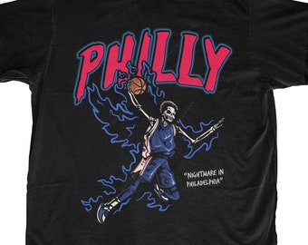 Philadelphia Basketball T Shirt | Philadelphia Graphic Bootleg T Shirt | 76 | Philly T Shirt | Vintage Philadelphia Shirt | Phila