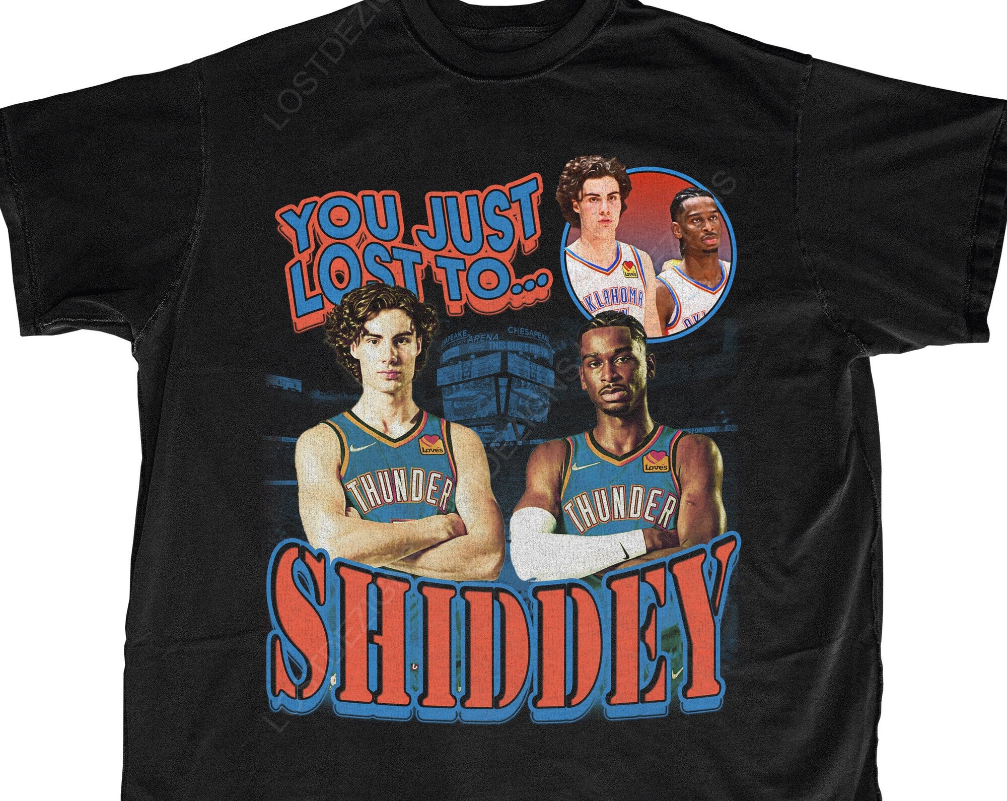 Josh Giddey Shai Glilgeous Alexander T Shirt | Oklahoma City Thunder Bootleg Grafik T Shirt Josh Giddey Shai Glilgeous Alexander T Shirt | Oklahoma City Thunder Bootleg Grafik T Shirt