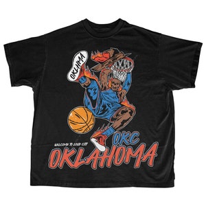 Retro okc thunder shirts top