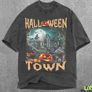 T-shirt grafica Halloweentown, maglietta vintage di Halloween, maglietta spettrale, maglietta grafica unisex, maglietta regalo di Halloween, girocollo Comfort Colors