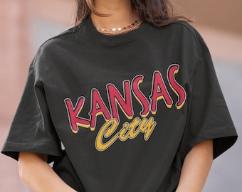 Kansas City Football T Shirt | Vintage Style Kansas City Football T Shirt | Kansas City Shirt
