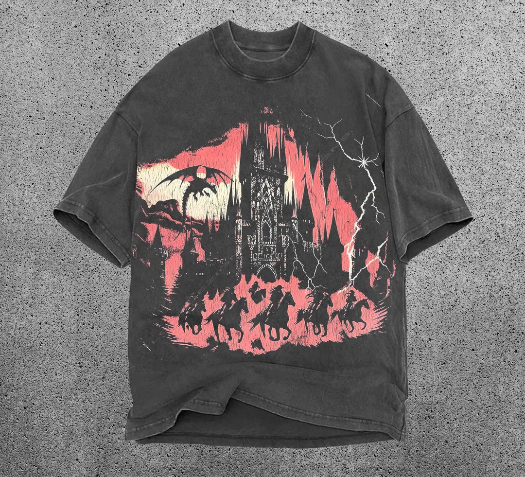 Vintage Dragon Printed Shirt