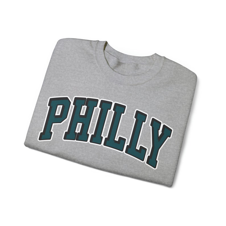 Philadelphia Football Sweatshirt | Vintage Philadelphia Graphic Sweatshirt | Philly Sweatshirt | Philadelphia Football Crewneck image 2