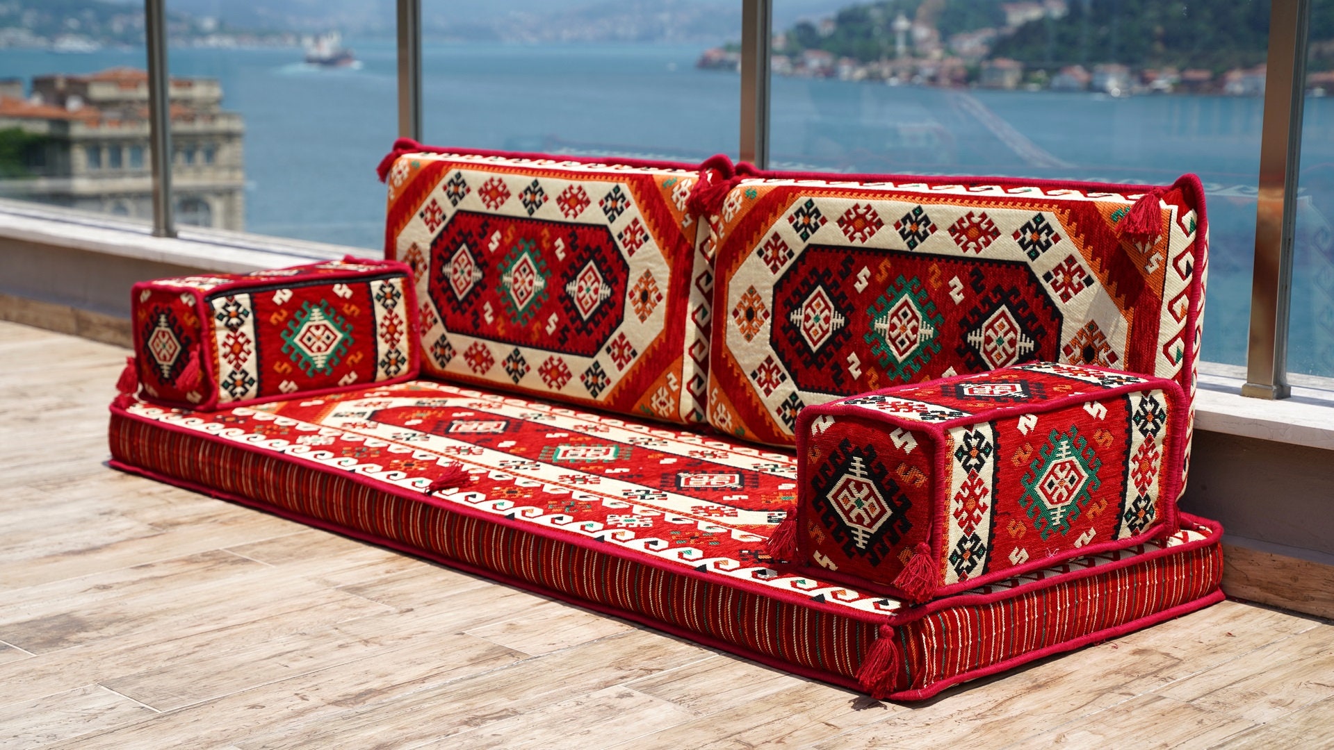 4 divano arabo di spessore, copridivano, arredamento marocchino, divano  letto, cuscino da letto, divani soggiorno, tappeto turco, divano turco,  arredamento camera da letto -  Italia