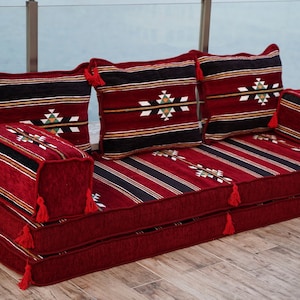 Juego de asientos de piso de sofá árabe gris de 8 de espesor, sofá de  paleta, cojines de piso, sofá seccional, Majilis árabe, sofá otomano, Jalsa  árabe -  México