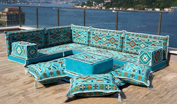 L shape top sofa cushion