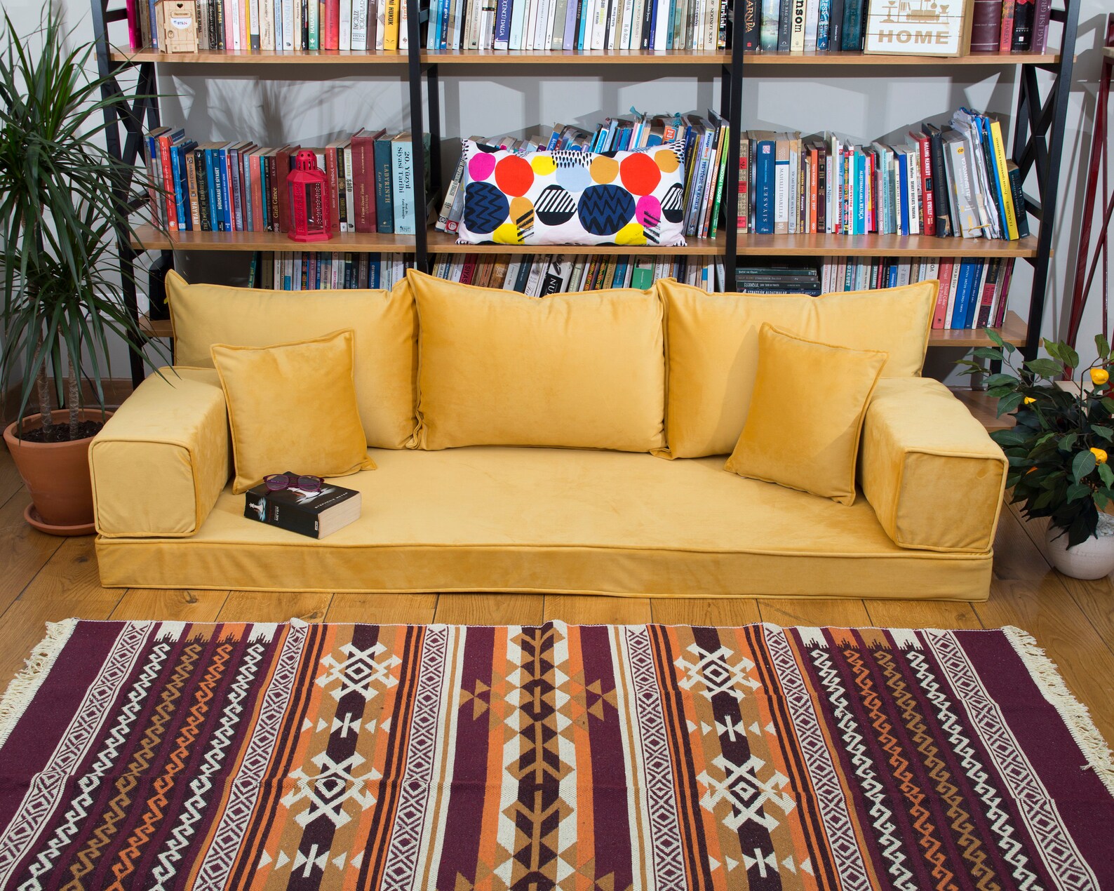 Meditation Yoga Sofas Velvet Yellow Color Floor Cushions Etsy