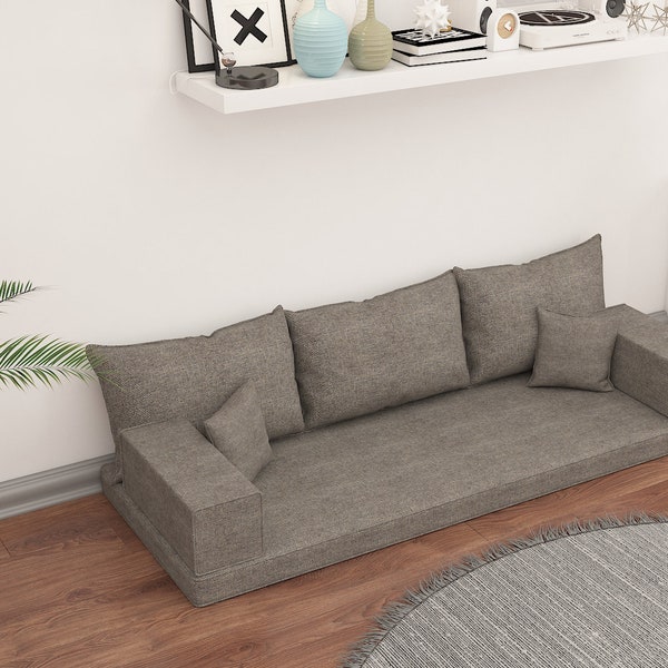 Linen Sectional Sofas, Ikea Sofa Cover, Floor Cushions, Ektorp Sofa Cover, Bench Cushion, Sleeper Sofas, Floor Couches, Sofa Window Seating