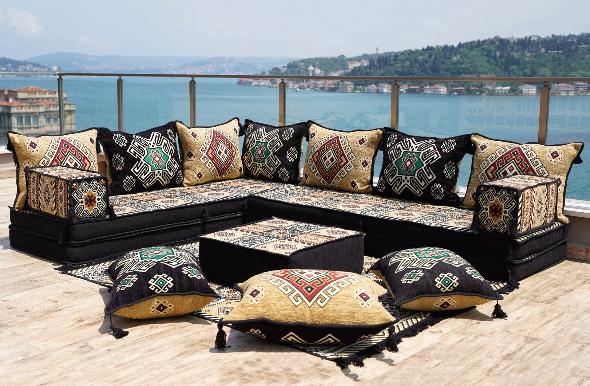 Pillow sofa set outlet