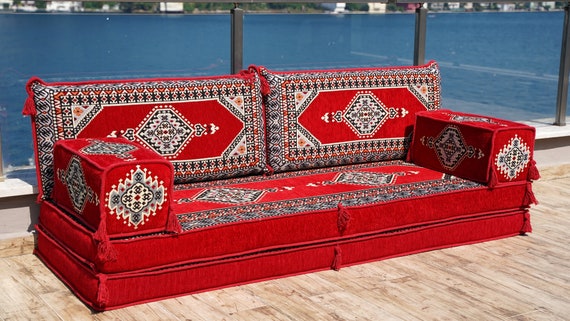 8'' Thickness Sofa Set, Oriental Cushions, Arabic Majlis, Arabic