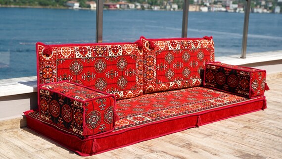 Buy 8 Thickness Red Sectional Sofa Moroccan Decor Sleeper Sofa