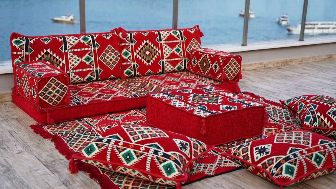 Arabic Floor Sofa Set Arabic Living Room Furniture Arabic Etsy