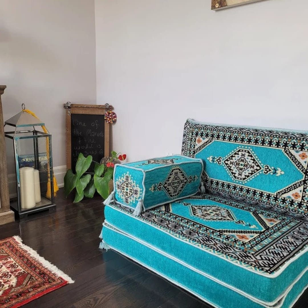8 Inch Thick Arabic Sofa Floor Seating, Pallet Sofa, Floor Cushion ...