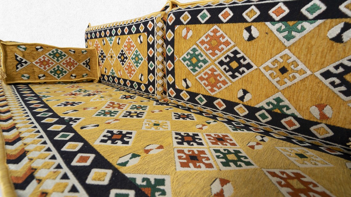 Traditional Arabic Sofa Arabic Floor Seating Set U Shaped Etsy