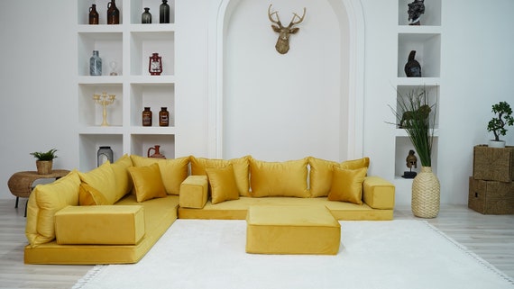 Our 5-Step Formula for Styling Pillows on an L-Shaped Sofa - Yellow Brick  Home