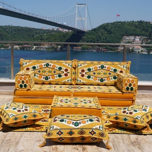 8" Thickness Sofa Set, Boho Home Decor, Arabic Floor Seating, Turkish Sofa, Pillow Cover, Daybed Cushion, Sectional Sofa