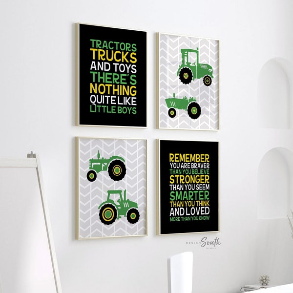 John Deere Wall Art Nursery Etsy