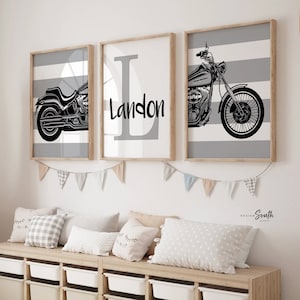 Softail harley davidson motorcycle nursery art, motorcycle kid gift, baby boy motorcycle, boy bedroom motorcycles, motorcycle theme harley