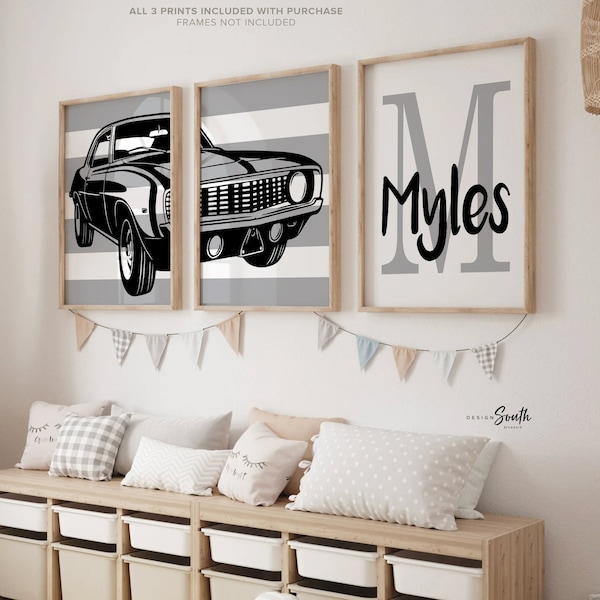 1969 chevy camaro ss350, vintage car nursery art, camaro car themed big boy room, antique car print child, kid car wall decor chevy camaro