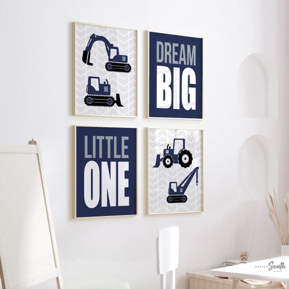 Under construction nursery, baby construction art, construction trucks for boys, builder's art, decor baby builder, boy construction bedroom