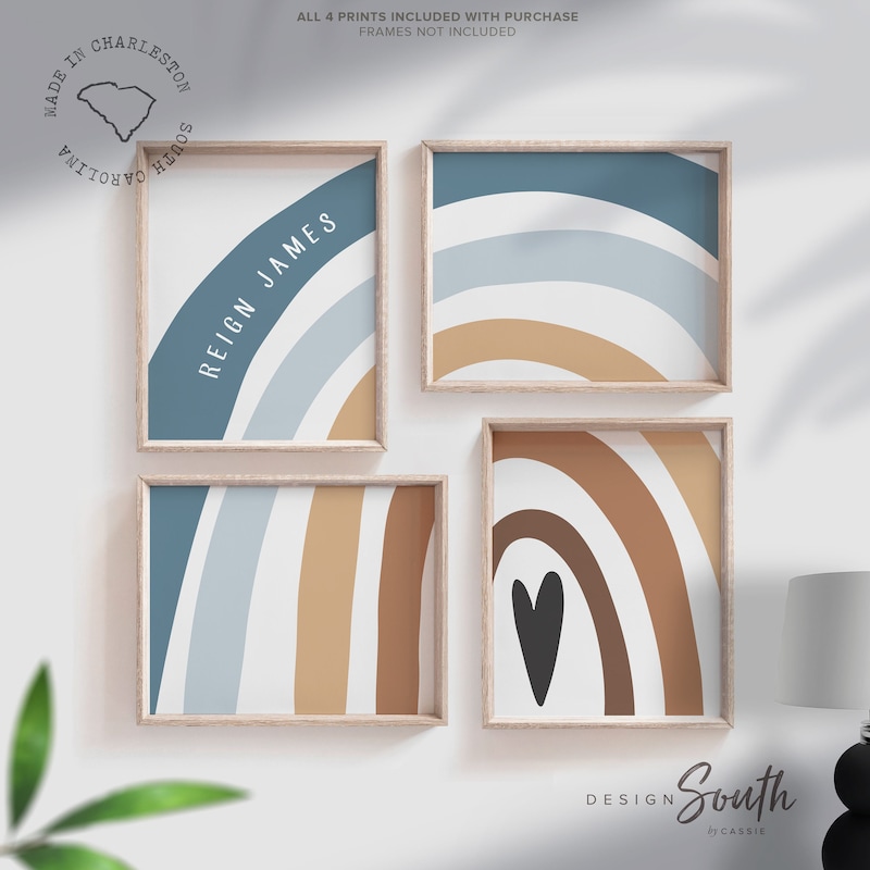 Brown and Blue Decor - Etsy