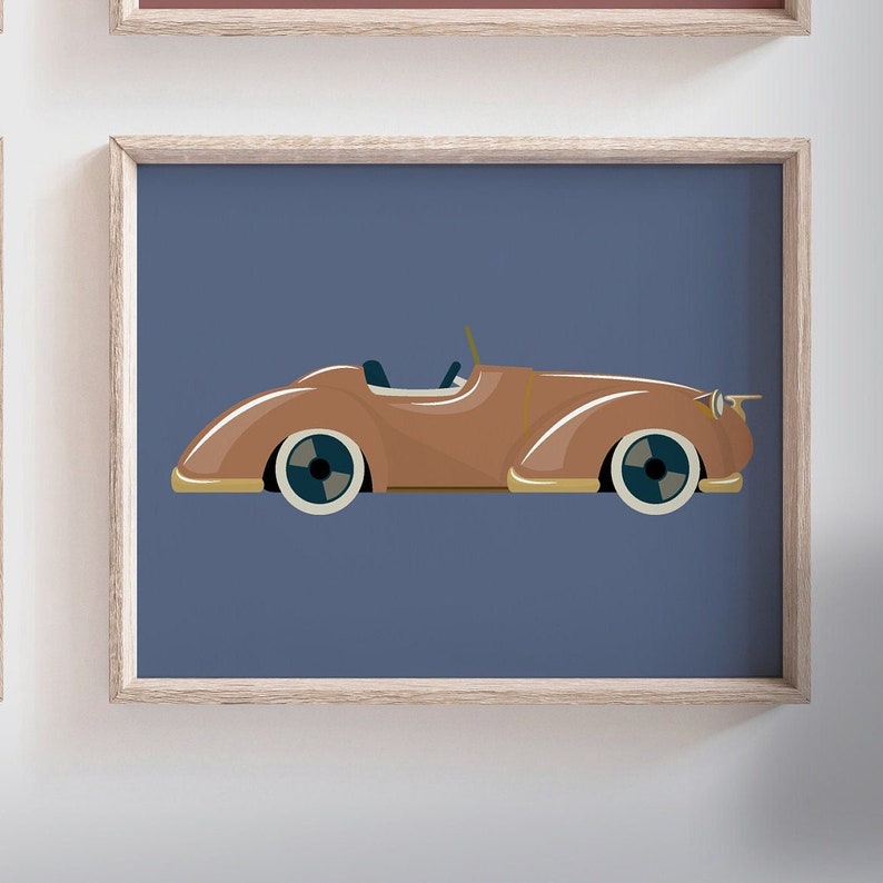 Vintage Car Collection Vintage Car Nursery Car Art Prints Etsy