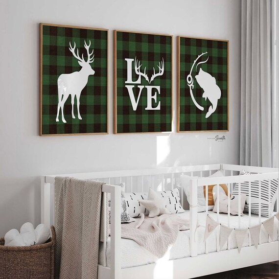 Buffalo plaid baby boy nursery outlet