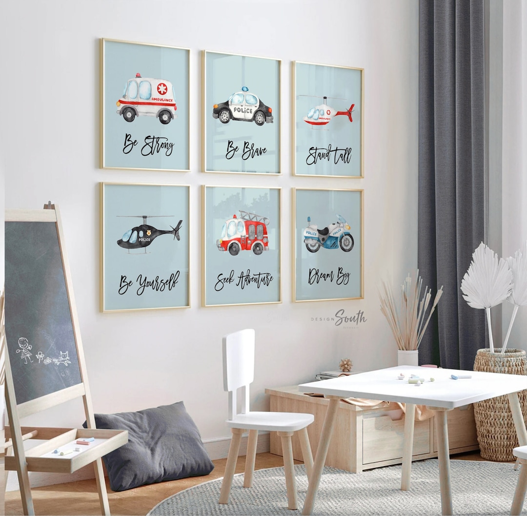 Emergency Vehicle Room Decor
