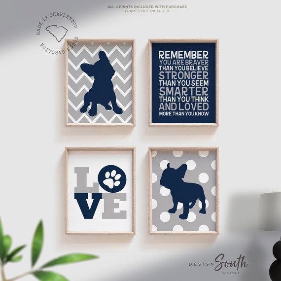 French bulldog, bulldog nursery, frenchie wall art, bulldogs, french bulldog gifts, bulldog print, bulldog wall art, french bulldog boys art