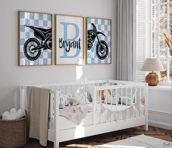 Personalized Dirt Bike Prints: Boys Room Decor, Motocross Wall Art