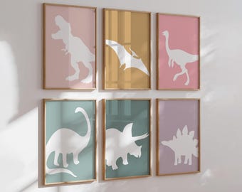 Little girl room dinosaurs, girl dinosaur art, pink teal purple dinosaurs, decor toddler wall girl pink dinosaurs, girl&#39;s art print dinosaur