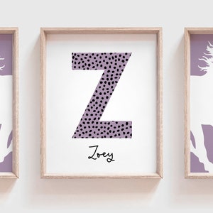 Purple horse girl nursery, horse girl room art, farm nursery decor, girl horse nursery theme, horse gift for girl, farm pony race girly art image 4