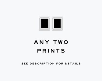 Design South: Choose Any Two Art Prints - Custom Colors Available