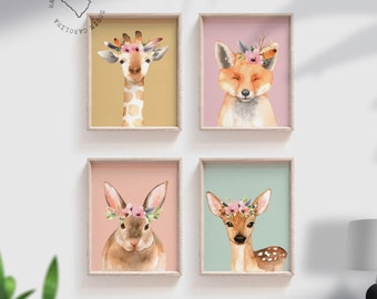 Woodland nursery, woodland animals, woodland forest animals, woodland nursery decor, woodland creatures, nursery wall art, nursery prints