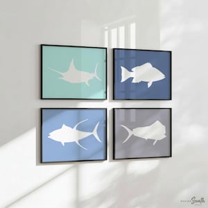 Ocean Fish Nursery Decor: Marlin, Tuna, Dorado Art Prints