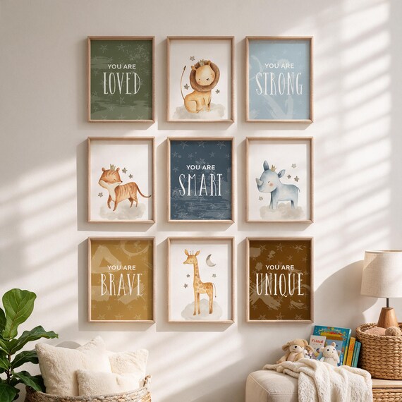 Woodland Animal Nursery Art Prints: Inspirational Baby Room Decor