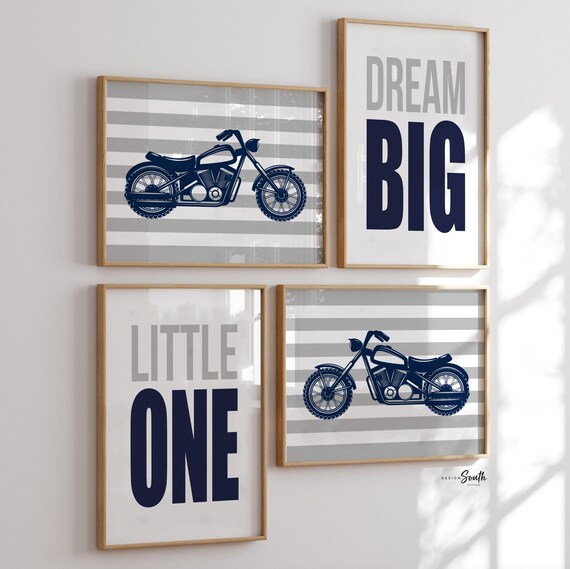 Motorcycle nursery decor, motorcycle nursery art, motorhead, motorcycle nursery, motorcycle decor, baby boy motorcycles, motorbike nursery