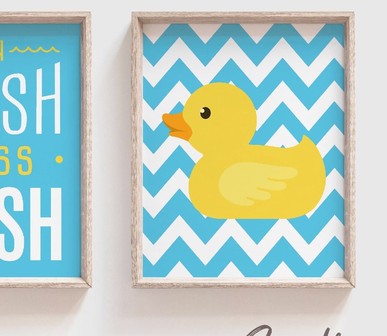 Boys Rubber Duckie Bathroom Duck Bathroom Rubber Duckies Etsy