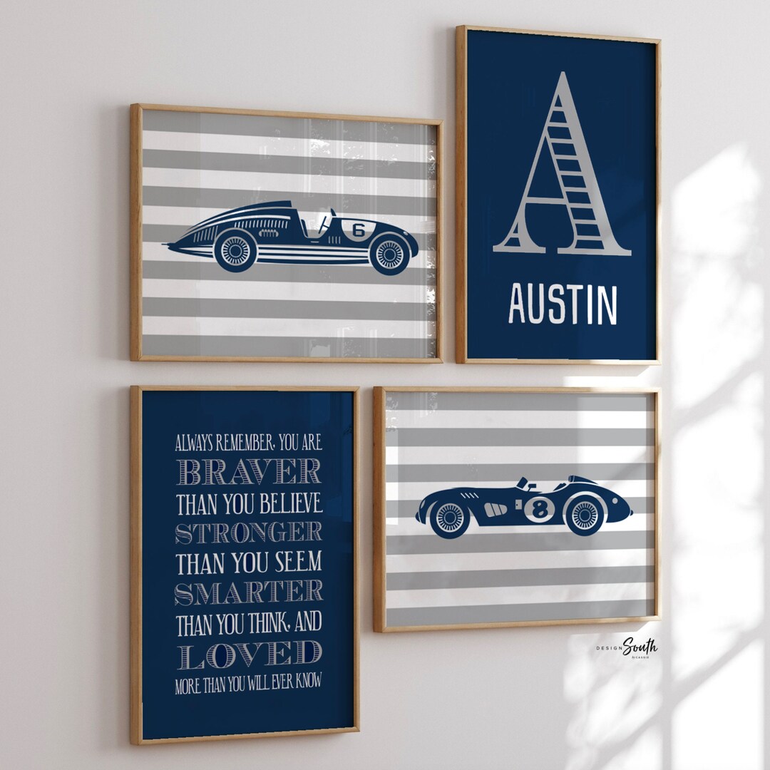 Race Car Nursery Decor, Vintage Car Nursery, Race Car Nursery, Racing