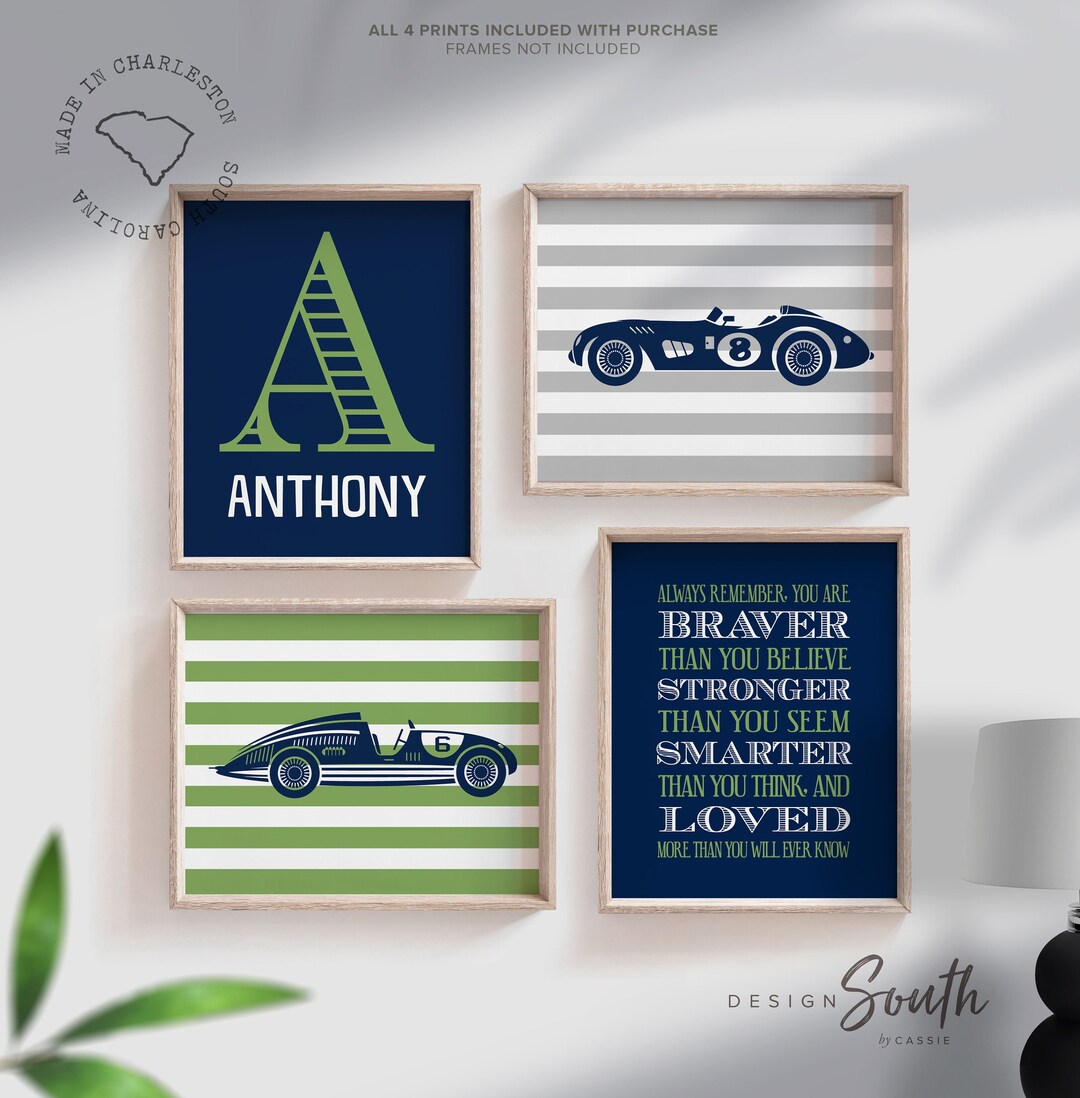 Race Car Nursery Decor Vintage Car Nursery Race Car Nursery - Etsy
