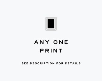 Any single print, design south, any print offer, nursery prints, bathroom prints, prints for children