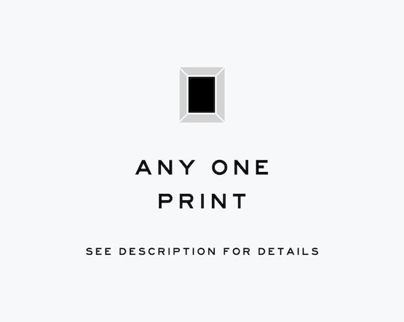 Any single print, design south, any print offer, nursery prints, bathroom prints, prints for children