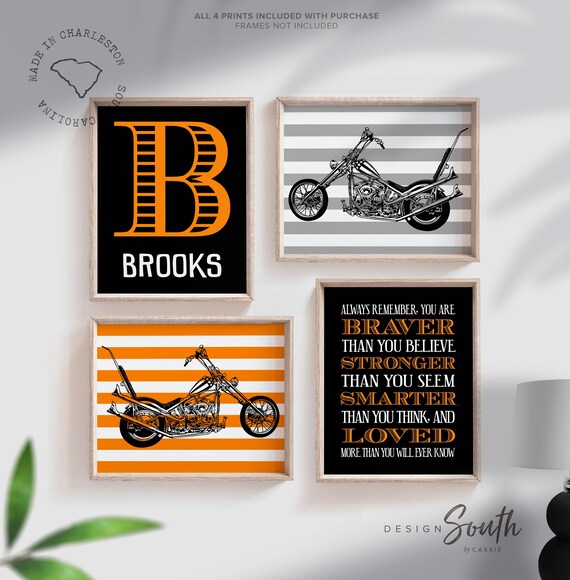 Captain america chopper, motorcycle nursery, boys bedroom motorcycle theme decor, motorbike boys, chopper bike, motorcycle boys decor black