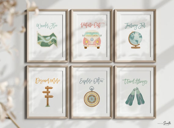 Travel nursery art, travel nursery decor, bedroom kids travel themed, travel-inspired nursery, baby room travel theme, global baby artwork