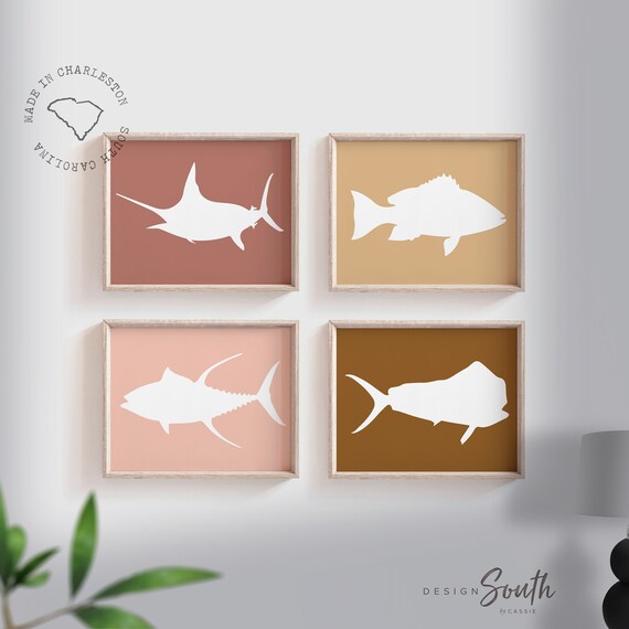 Offshore fishing, offshore fish, boys saltwater fish wall art, marlin nursery, boys fishing theme, fish nursery art boys, marlin fish decor