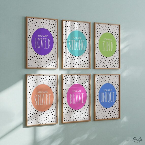 Inspirational Girls Room Art: Colorful Kids Bedroom Decor